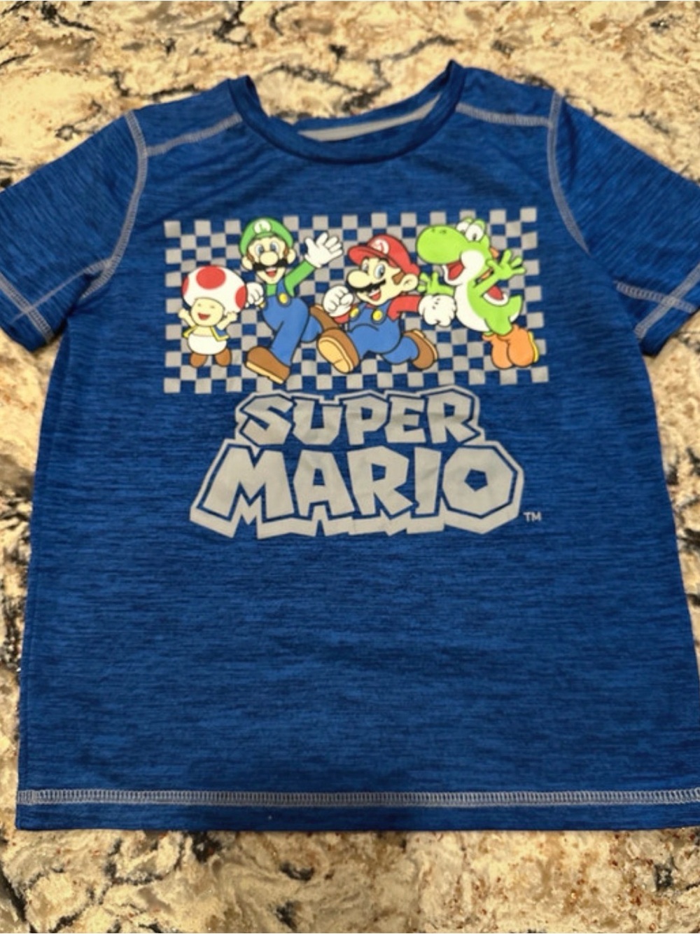 Boys Size 7 Nintendo Boys' Blue Graphic Tee